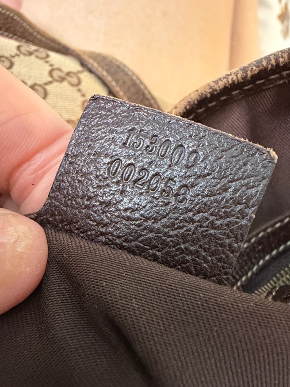 👜 Gucci GG Monogram Charmy Tote Bag Canvas & Leather Trim in Brown & Tan ✨ - Picture 4 of 16